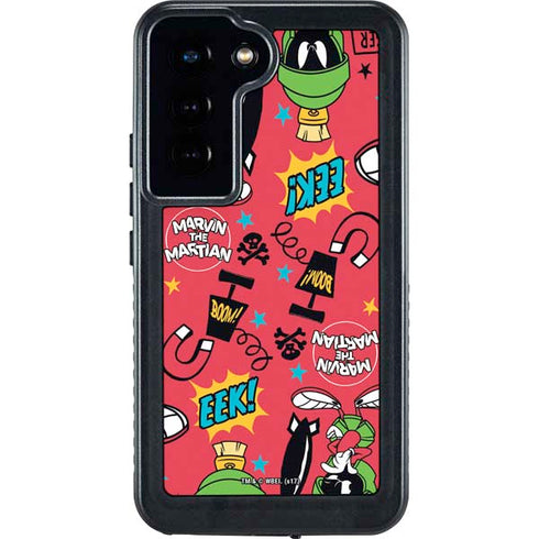 Looney Tunes Marvin the Martian Patches Galaxy S24 Waterproof Case