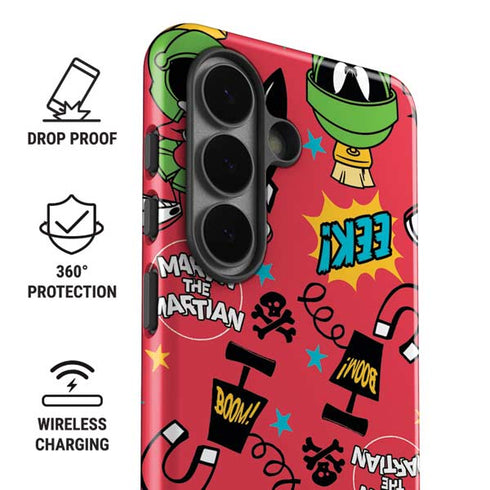 Looney Tunes Marvin the Martian Patches Galaxy S26 Impact Case