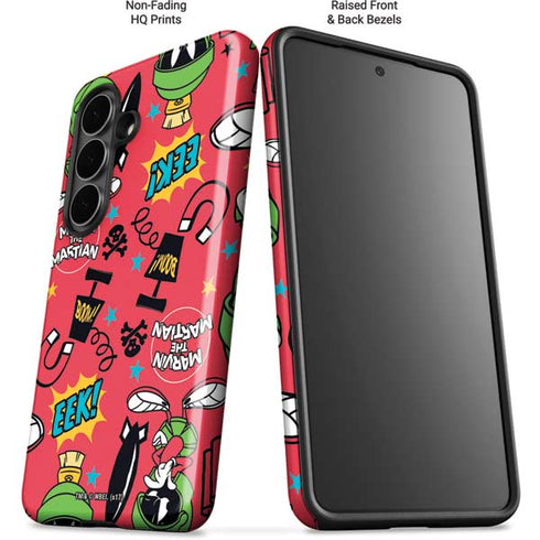 Looney Tunes Marvin the Martian Patches Galaxy S26 Plus Impact Case