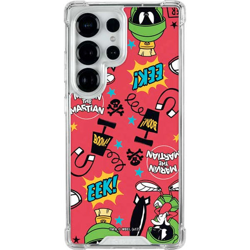 Looney Tunes Marvin the Martian Patches Galaxy S26 Ultra Clear Case