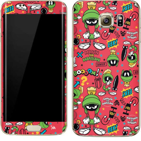 Looney Tunes Marvin the Martian Patches Galaxy S7 Edge Skin