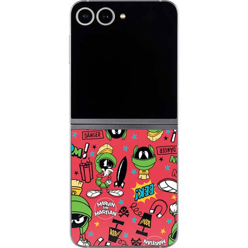 Looney Tunes Marvin the Martian Patches Galaxy Z Flip6 Skin