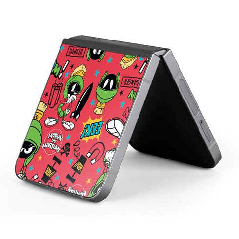 Looney Tunes Marvin the Martian Patches Galaxy Z Flip6 Skin