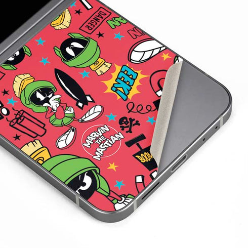 Looney Tunes Marvin the Martian Patches Galaxy Z Flip6 Skin