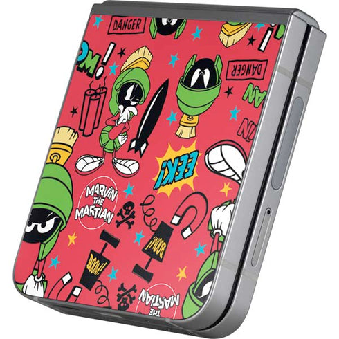 Looney Tunes Marvin the Martian Patches Galaxy Z Flip6 Skin