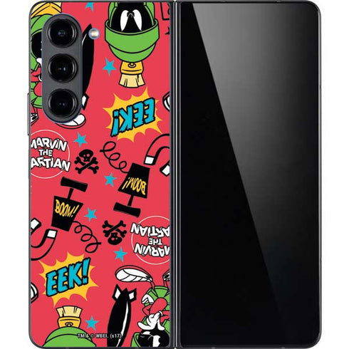 Looney Tunes Marvin the Martian Patches Galaxy Z Fold5 5G Skin