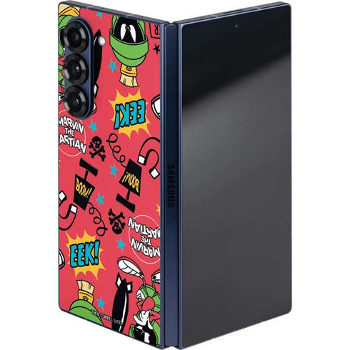 Looney Tunes Marvin the Martian Patches Galaxy Z Fold6 Skin