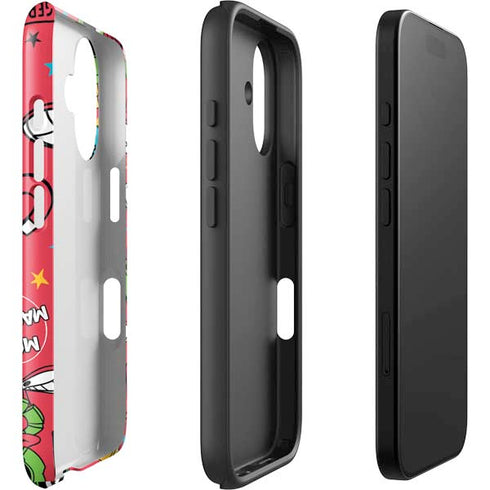 Looney Tunes Marvin the Martian Patches iPhone 16 Impact Case