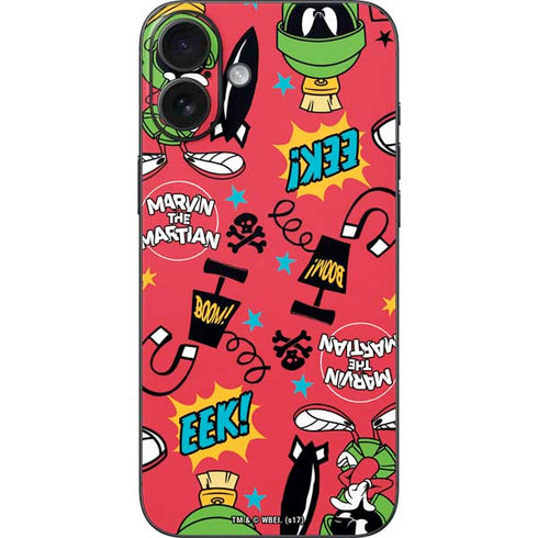 Looney Tunes Marvin the Martian Patches iPhone 16 Plus Skin
