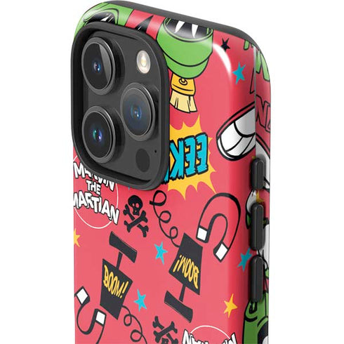 Looney Tunes Marvin the Martian Patches iPhone 16 Pro Impact Case