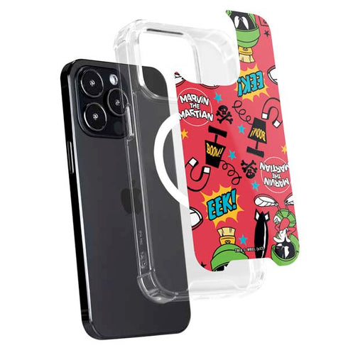 Looney Tunes Marvin the Martian Patches iPhone 16 Pro MagSafe Case