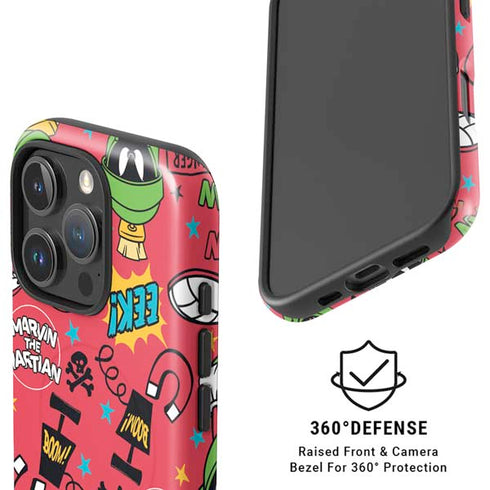 Looney Tunes Marvin the Martian Patches iPhone 16 Pro Magsafe Impact Case