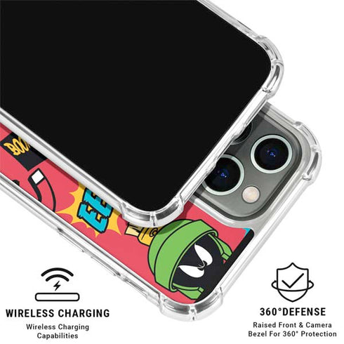 Looney Tunes Marvin the Martian Patches iPhone 16 Pro Max Clear Case