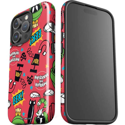 Looney Tunes Marvin the Martian Patches iPhone 16 Pro Max Impact Case