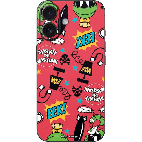 Looney Tunes Marvin the Martian Patches iPhone 16 Skin