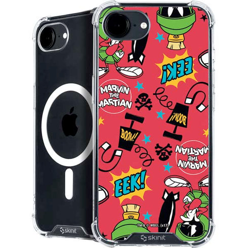 Looney Tunes Marvin the Martian Patches iPhone 16e MagSafe Case
