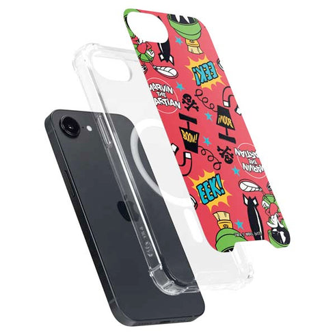 Looney Tunes Marvin the Martian Patches iPhone 16e MagSafe Case