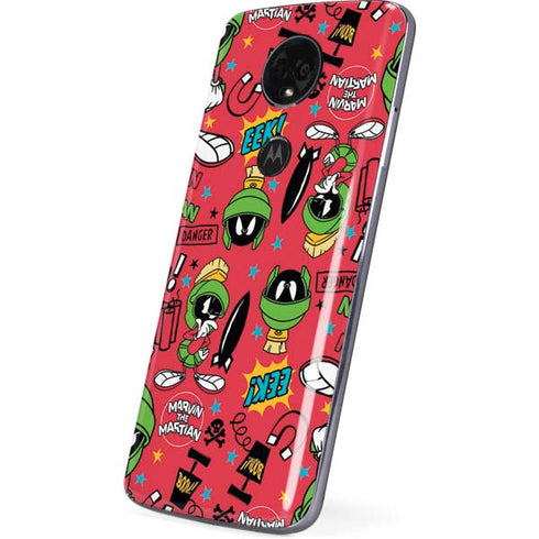 Looney Tunes Marvin the Martian Patches Moto E5 Plus Skin