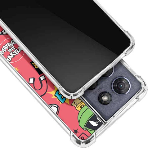 Looney Tunes Marvin the Martian Patches Moto G 5G (2025) Clear Case