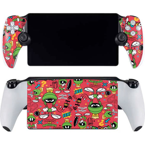 Looney Tunes Marvin the Martian Patches PlayStation Portal Remote Player Skin