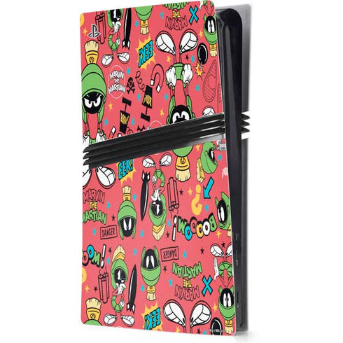Looney Tunes Marvin the Martian Patches PS5 Pro Console Skin