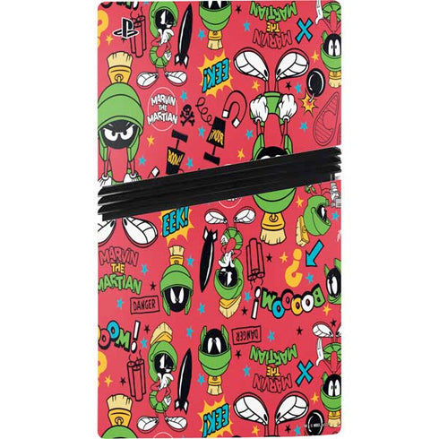 Looney Tunes Marvin the Martian Patches PS5 Pro Console Skin