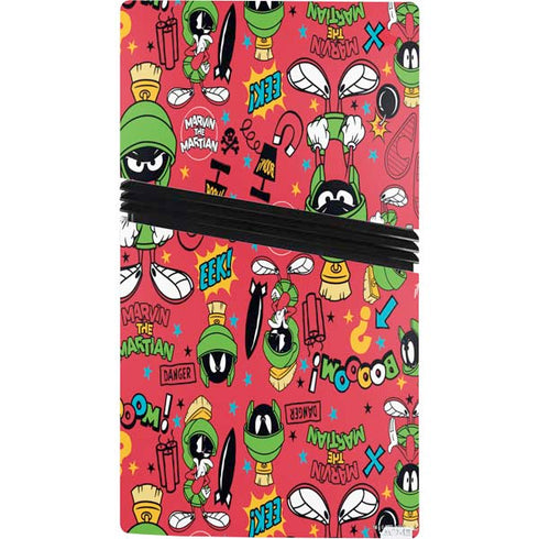 Looney Tunes Marvin the Martian Patches PS5 Pro Console Skin