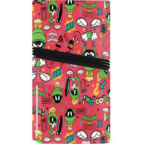 Looney Tunes Marvin the Martian Patches PS5 Pro Disk Console Skin