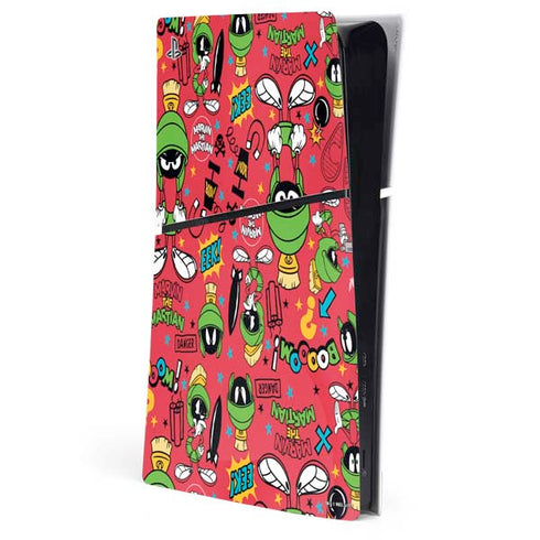 Looney Tunes Marvin the Martian Patches PS5 Slim Digital Edition Console Skin