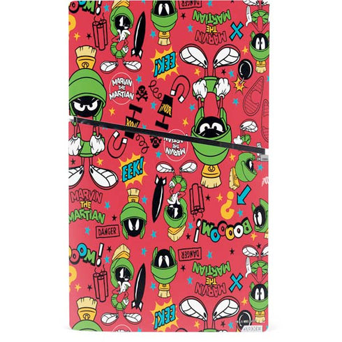 Looney Tunes Marvin the Martian Patches PS5 Slim Digital Edition Console Skin