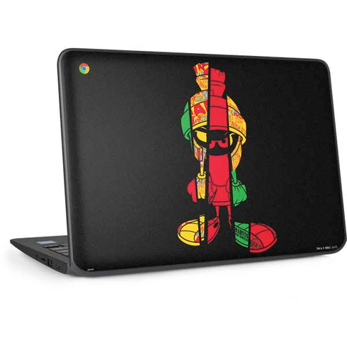 Looney Tunes Marvin the Martian Sliced HP Chromebook Skin