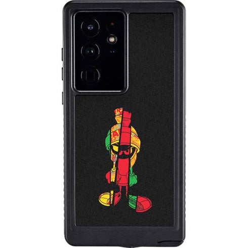 Looney Tunes Marvin the Martian Sliced Galaxy S24 Ultra Waterproof Case