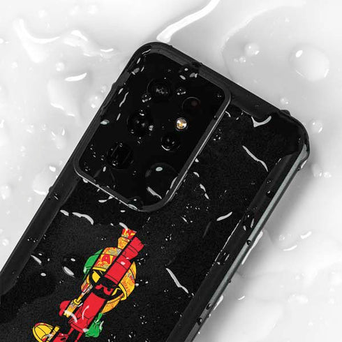 Looney Tunes Marvin the Martian Sliced Galaxy S24 Ultra Waterproof Case
