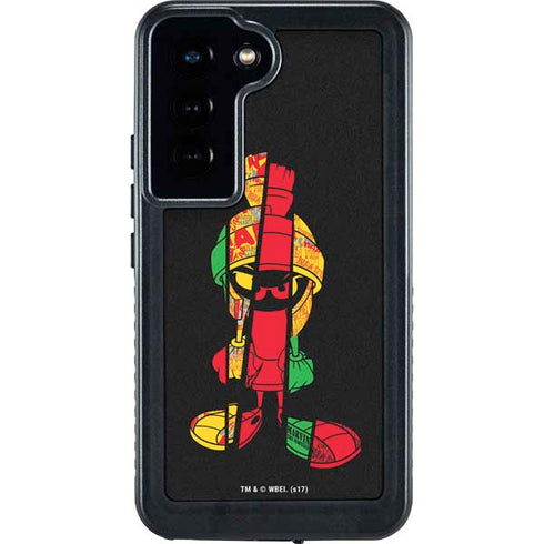 Looney Tunes Marvin the Martian Sliced Galaxy S24 Waterproof Case