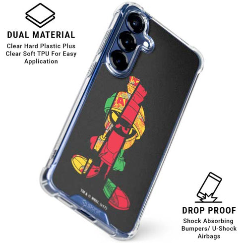 Looney Tunes Marvin the Martian Sliced Galaxy S25 Clear Case