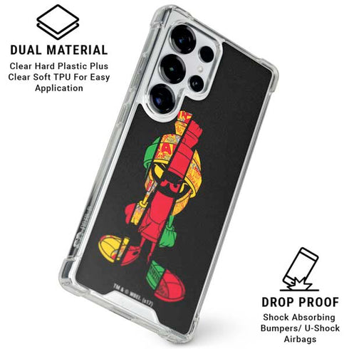 Looney Tunes Marvin the Martian Sliced Galaxy S25 Ultra Clear Case