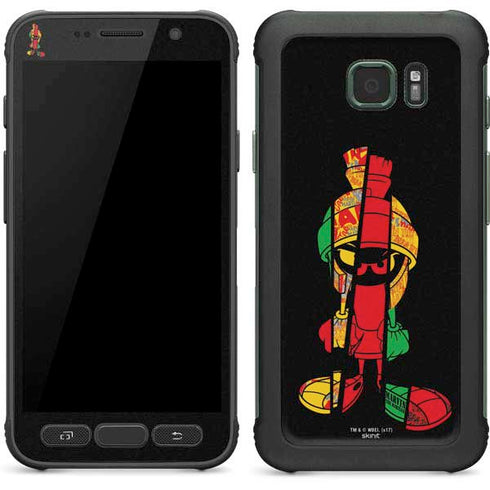 Looney Tunes Marvin the Martian Sliced Galaxy S7 Active Skin