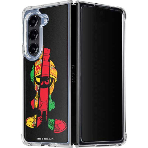 Looney Tunes Marvin the Martian Sliced Galaxy Z Fold5 5G Clear Case