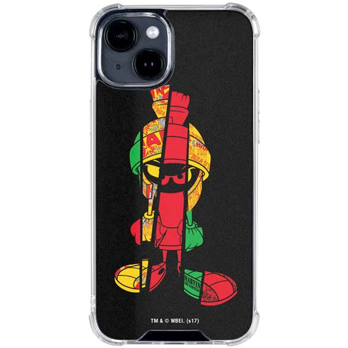 Looney Tunes Marvin the Martian Sliced iPhone 15 Clear Case