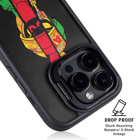 Looney Tunes Marvin the Martian Sliced iPhone 15 Pro Kickstand Case