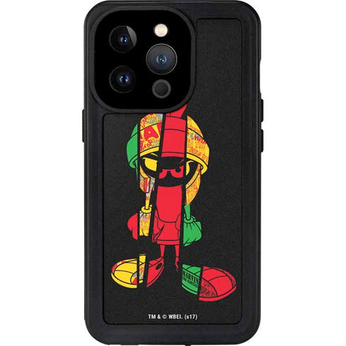 Looney Tunes Marvin the Martian Sliced iPhone 15 Pro Waterproof Case