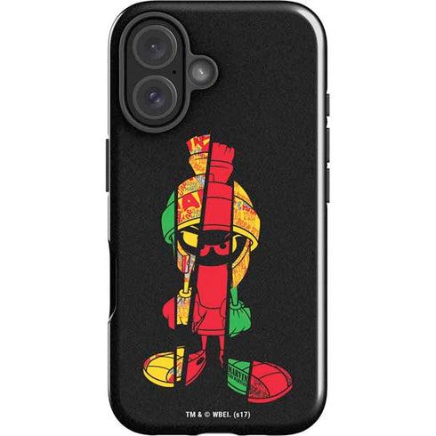 Looney Tunes Marvin the Martian Sliced iPhone 16 Impact Case