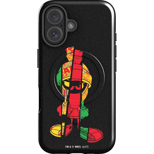 Looney Tunes Marvin the Martian Sliced iPhone 16 Magsafe Impact Case