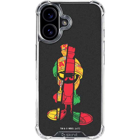 Looney Tunes Marvin the Martian Sliced iPhone 16 Plus Clear Case