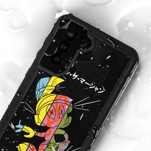Looney Tunes Marvin the Martian Sliced Juxtapose Galaxy S24 Plus Waterproof Case