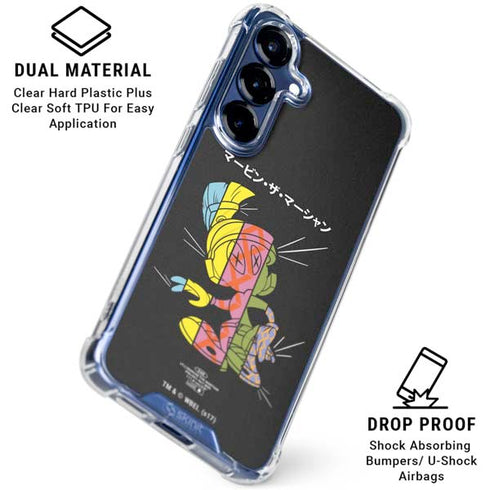 Looney Tunes Marvin the Martian Sliced Juxtapose Galaxy S25 Plus Clear Case