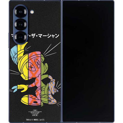 Looney Tunes Marvin the Martian Sliced Juxtapose Galaxy Z Fold6 Skin