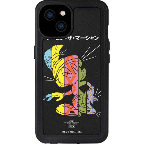 Looney Tunes Marvin the Martian Sliced Juxtapose iPhone 15 Plus Waterproof Case