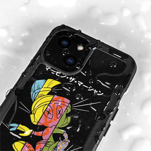 Looney Tunes Marvin the Martian Sliced Juxtapose iPhone 15 Plus Waterproof Case