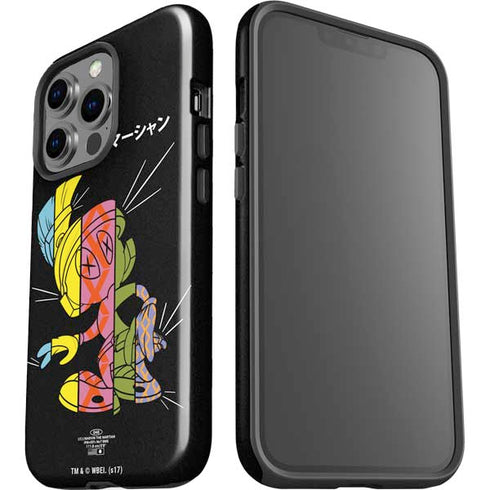 Looney Tunes Marvin the Martian Sliced Juxtapose iPhone 15 Pro Impact Case